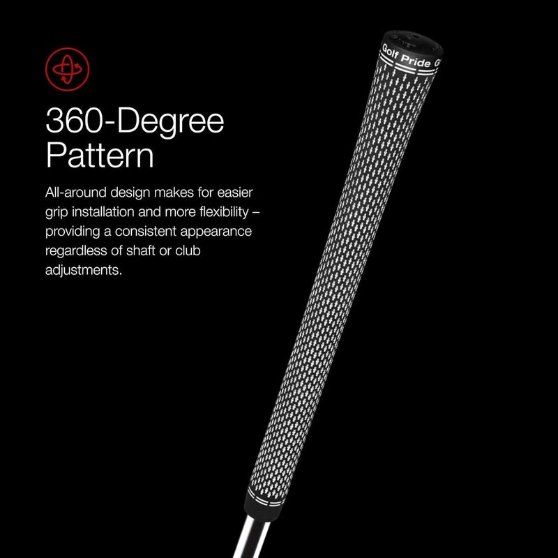 Golf Pride Tour Velvet 360 Golf Grip - Durable, Comfortable Grip Set for Clubs - Features Non-Slip Technology & a Softer Feel - Black - Image 5